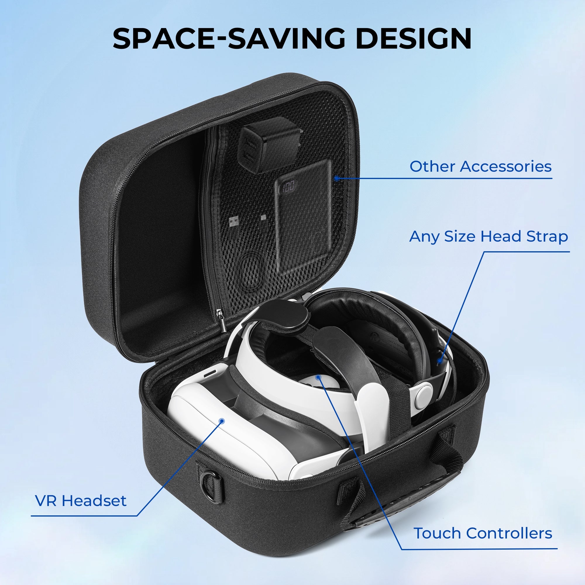 STARTRC GAMES 2.0 For Meta Quest 3 VR Hardshell Carrying Pouch Protection Bag Storage Case STARTRC GAMES 2.0 For Meta Quest 3 VR Hardshell Carrying Pouch Protection Bag Storage Case